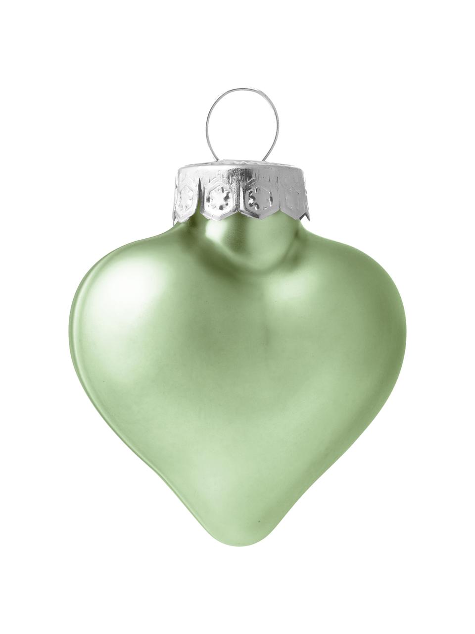 Komplet mini ozdób choinkowych Alabaster, 12 elem., Szałwiowy zielony, S 5 x W 4 cm