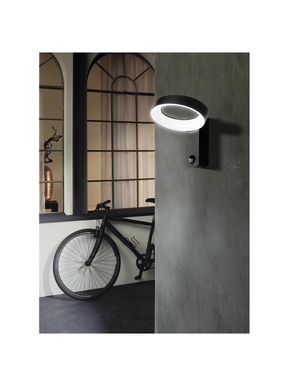 Aplique LED para exterior con sensor de movimiento Pernate, Gris antracita, An 25 x Al 24 cm