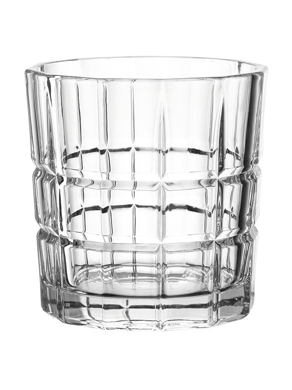 Bicchiere whisky Spiritii 4 pz, Vetro, Trasparente, Ø 9 x Alt. 9 cm, 360 ml
