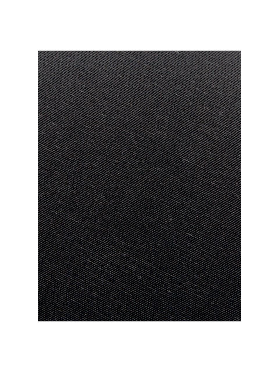 Effen bankkussen Panama in zwart, 50% katoen, 45% polyester,
5% andere vezels, Zwart, 48 x 120 cm