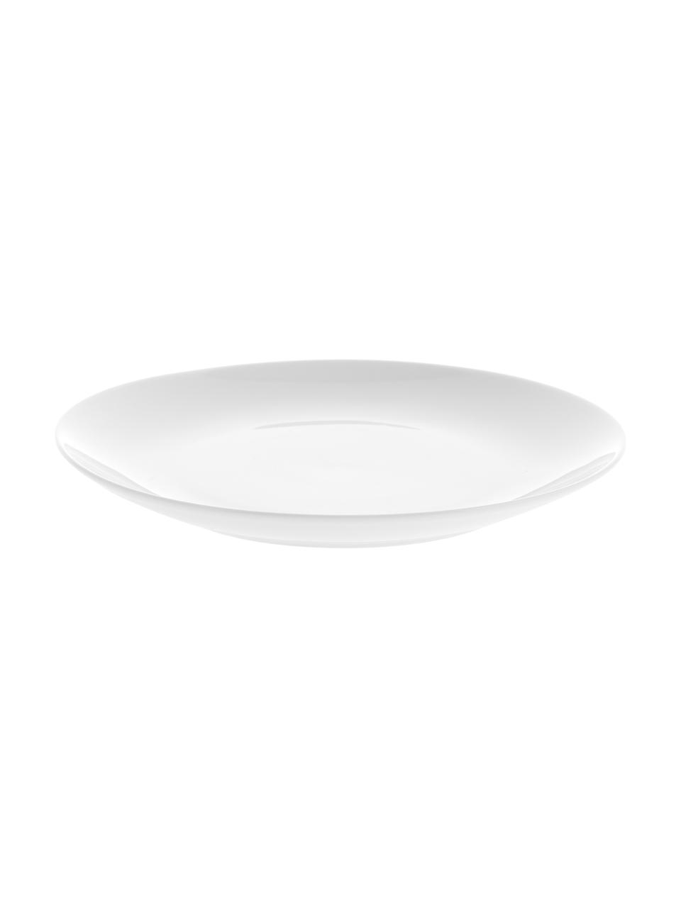 Snídaňové talíře z porcelánu Delight Modern, 4 ks, Porcelán, Bílá, Ø 20 cm