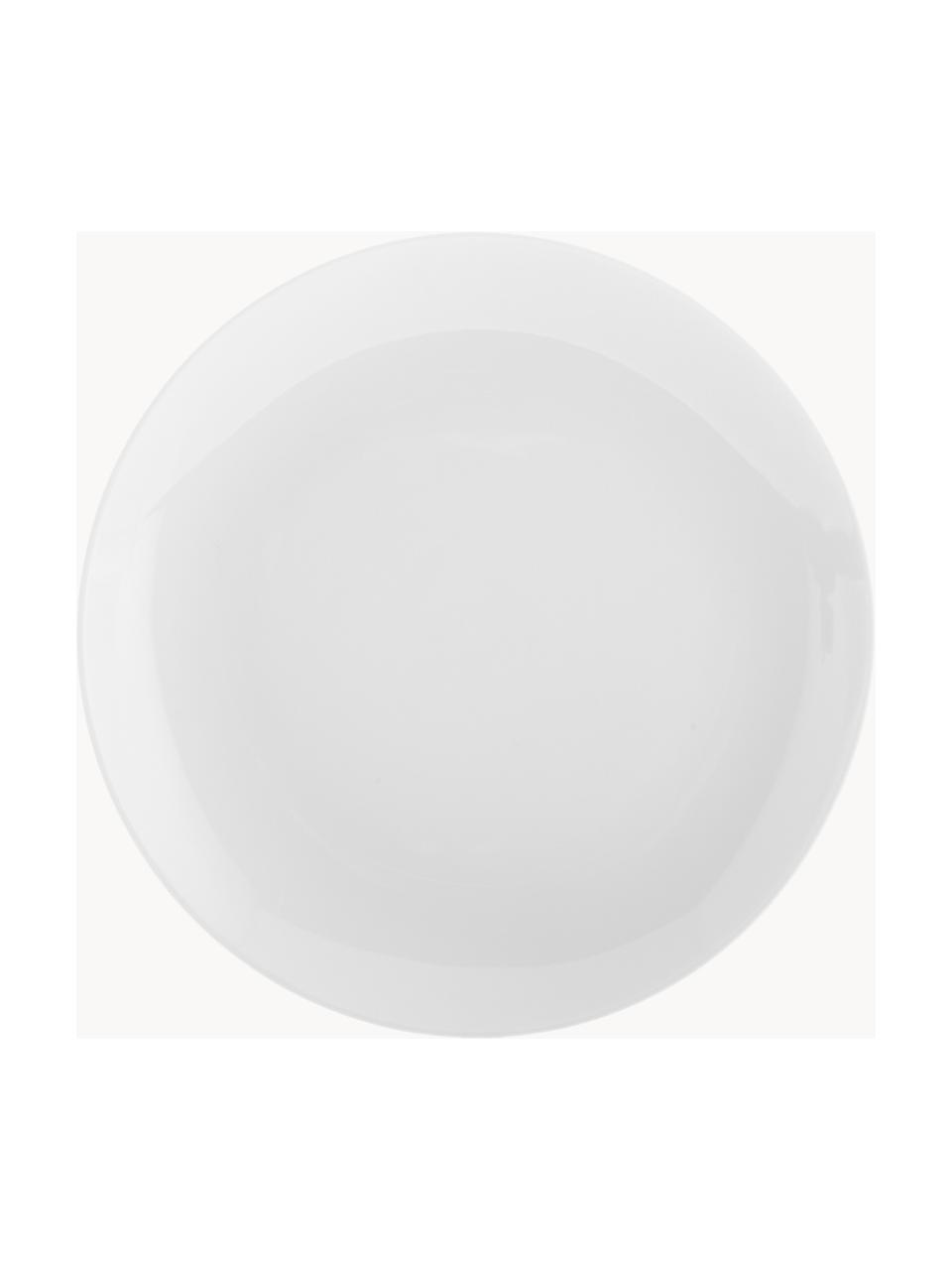 Snídaňové talíře z porcelánu Delight Modern, 4 ks, Porcelán, Bílá, Ø 20 cm