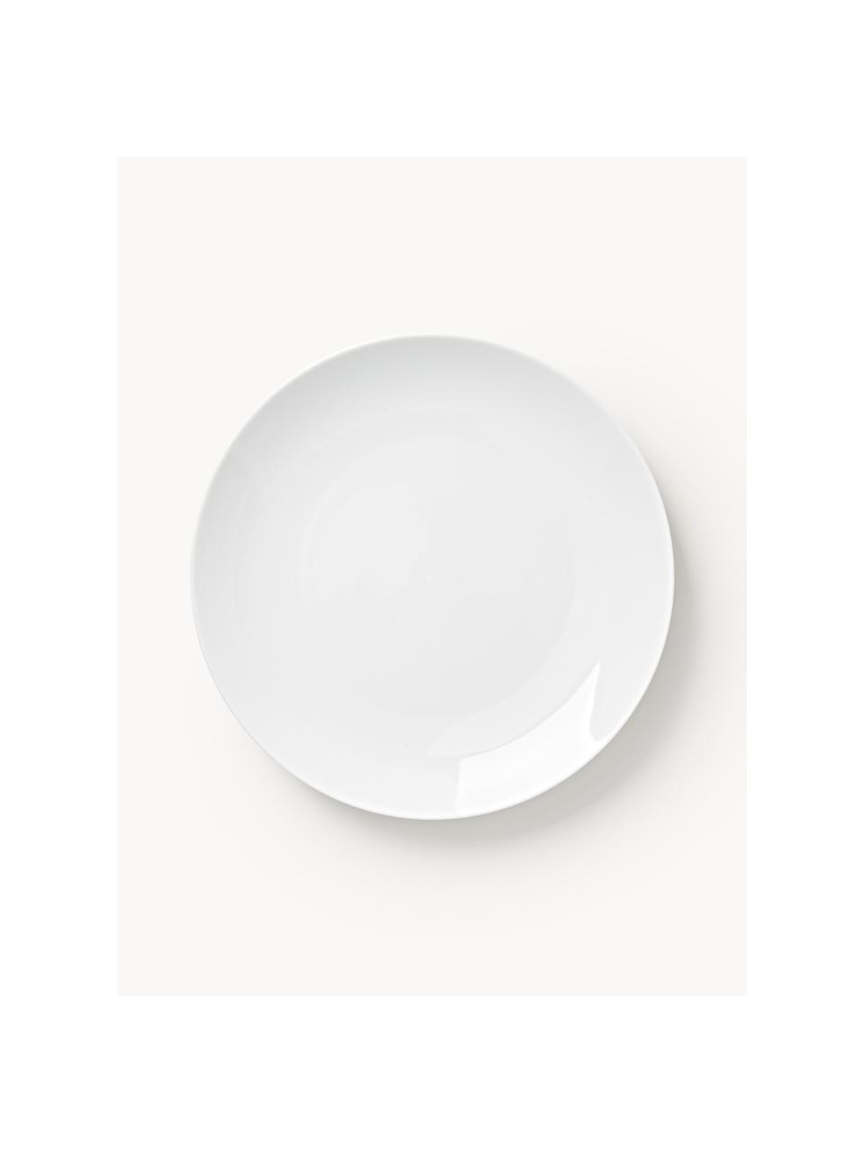 Talerz śniadaniowy z porcelany Delight Modern, 4 szt., Porcelana, Biały, Ø 20 cm