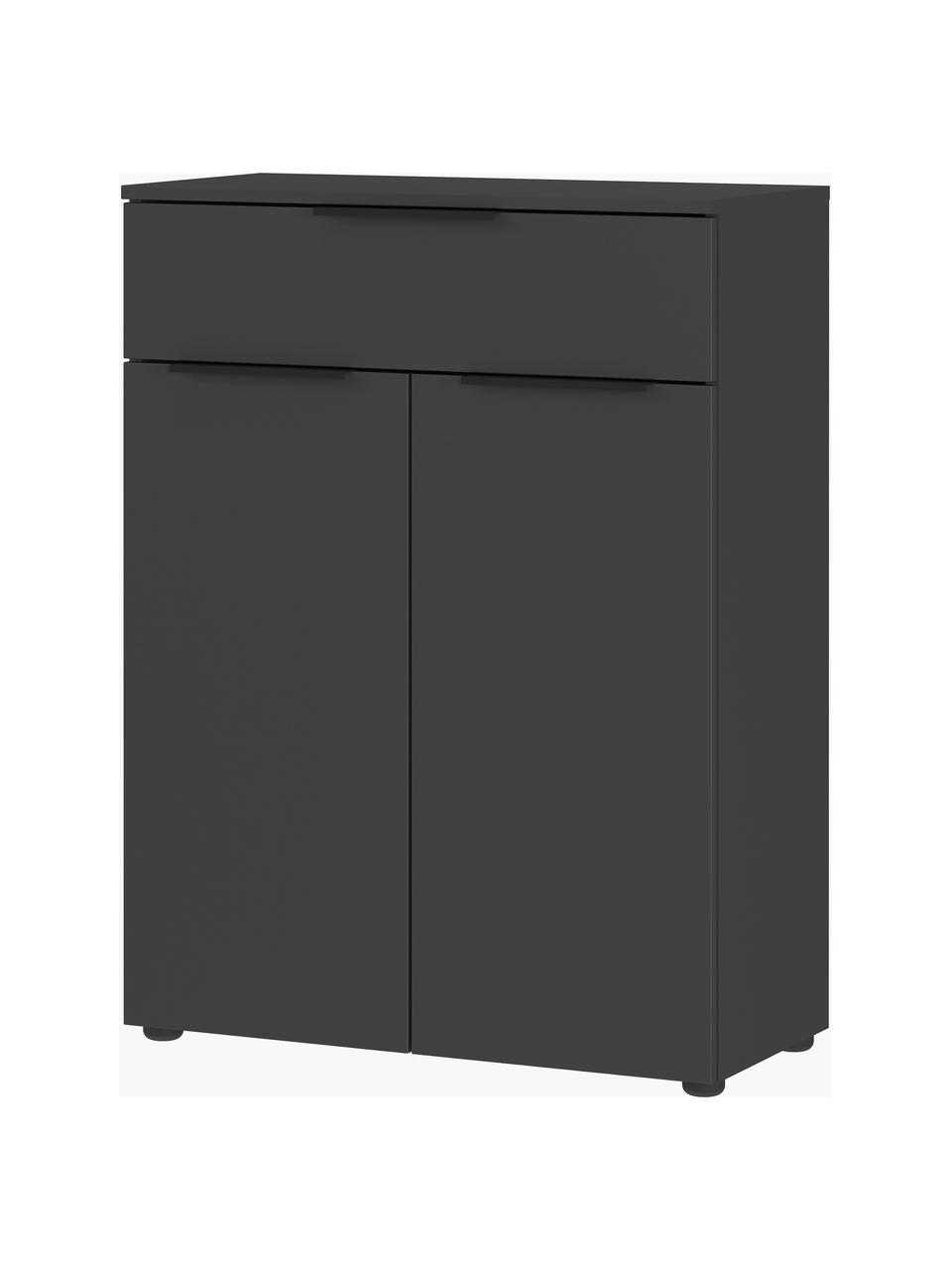 Armoire centrale de salle de bains Crandon, larg. 71 cm, Anthracite, larg. 71 x haut. 95 cm