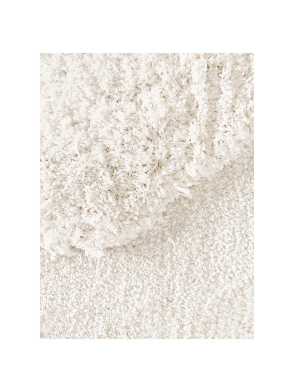 Načechraný koberec v organickém tvaru Kyla, Bílá, Š 160 cm, D 230 cm (velikost M)