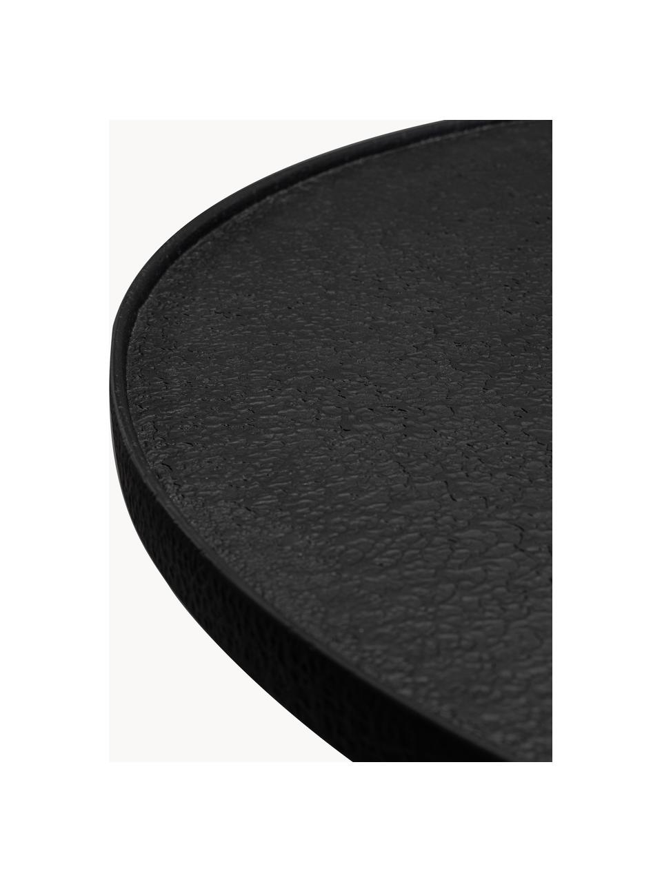 Table basse ronde Winston, Noir, Ø 70 cm