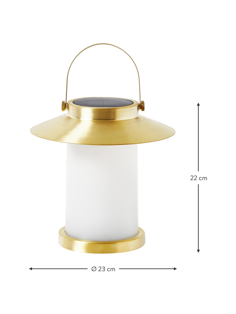 Mobiele dimbare outdoor tafellamp, Diffuser: kunststof, Goudkleurig, Ø 23 x H 22 cm