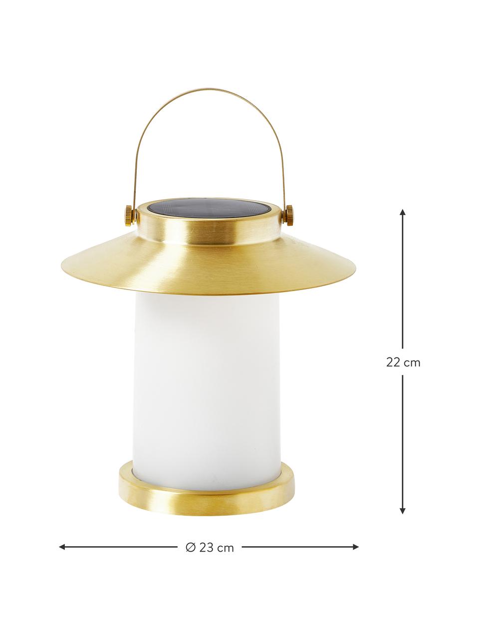 Mobile dimmbare Außentischlampe, Goldfarben, Ø 23 x H 22 cm