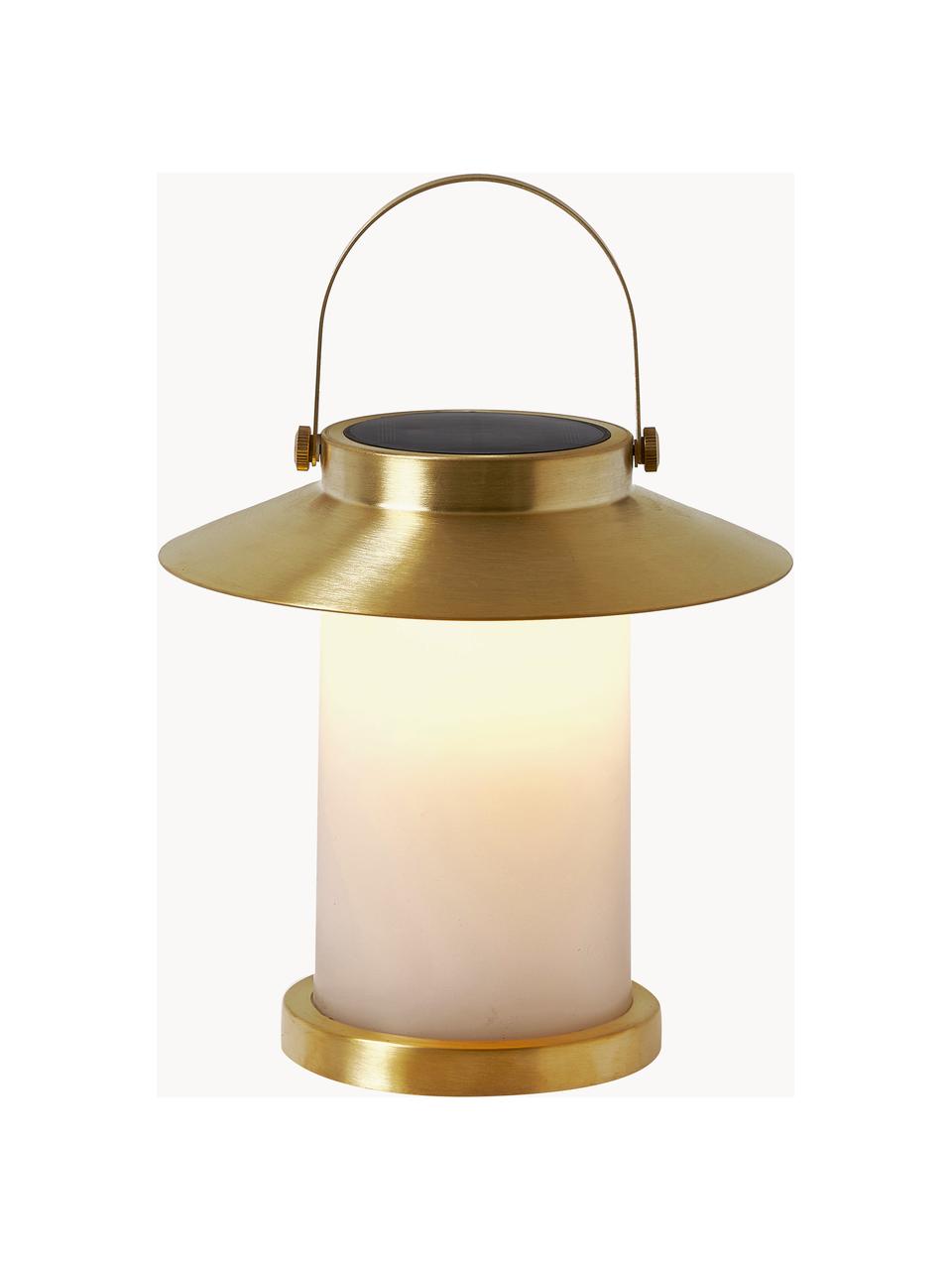 Prenosná stmievateľná vonkajšia stolová lampa Brass, Odtiene zlatej, Ø 23 x V 22 cm