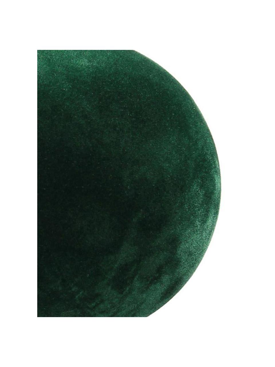 Bolas de Navidad de terciopelo Velvet, 6 uds., Verde pino, Ø 8 cm