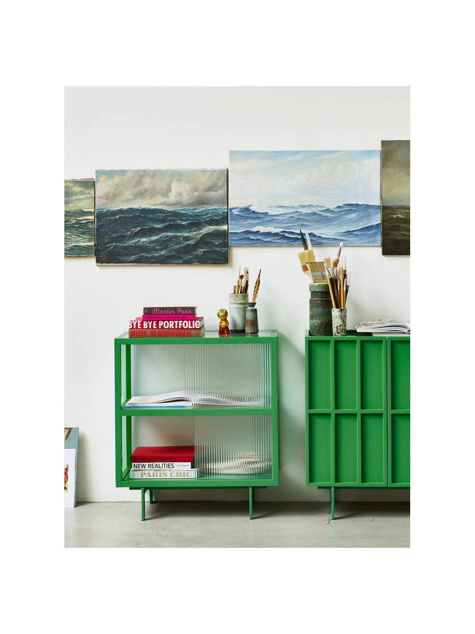 Credenza alta con ante scorrevoli in vetro Oli Westwing