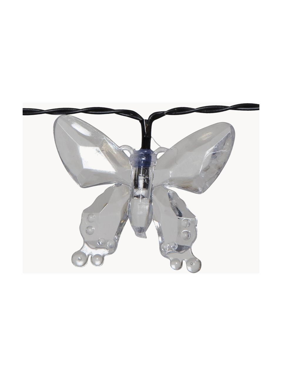 Guirlande lumineuse solaire Papillon, 280 cm, Transparent, long. 280 cm