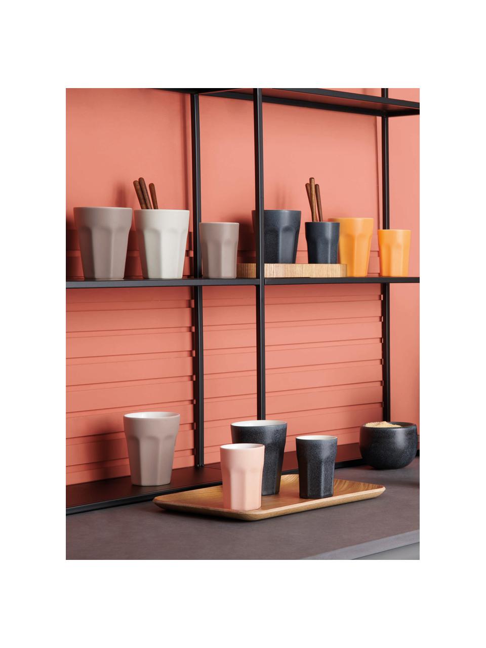 Mugs ti amo, 2 pièces, Grès cérame, Beige, Ø 8 x haut. 10 cm, 200 ml