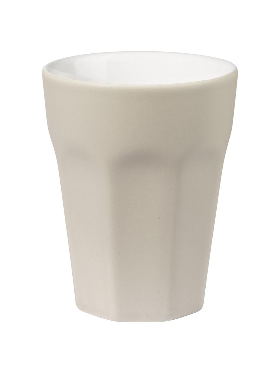 Mugs ti amo, 2 pièces, Grès cérame, Beige, Ø 8 x haut. 10 cm, 200 ml