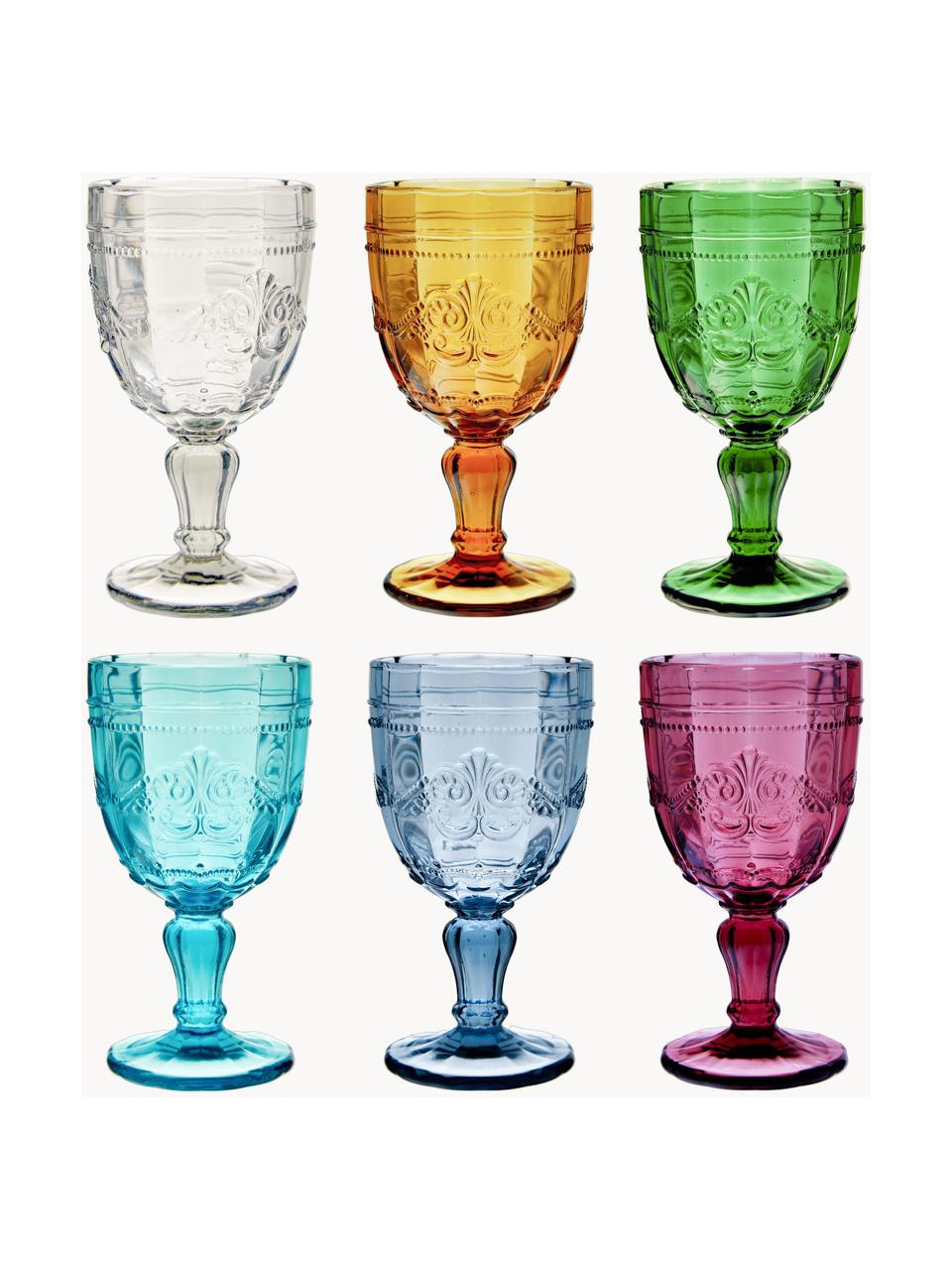 Set 2 Bicchieri Vino in Multicolore