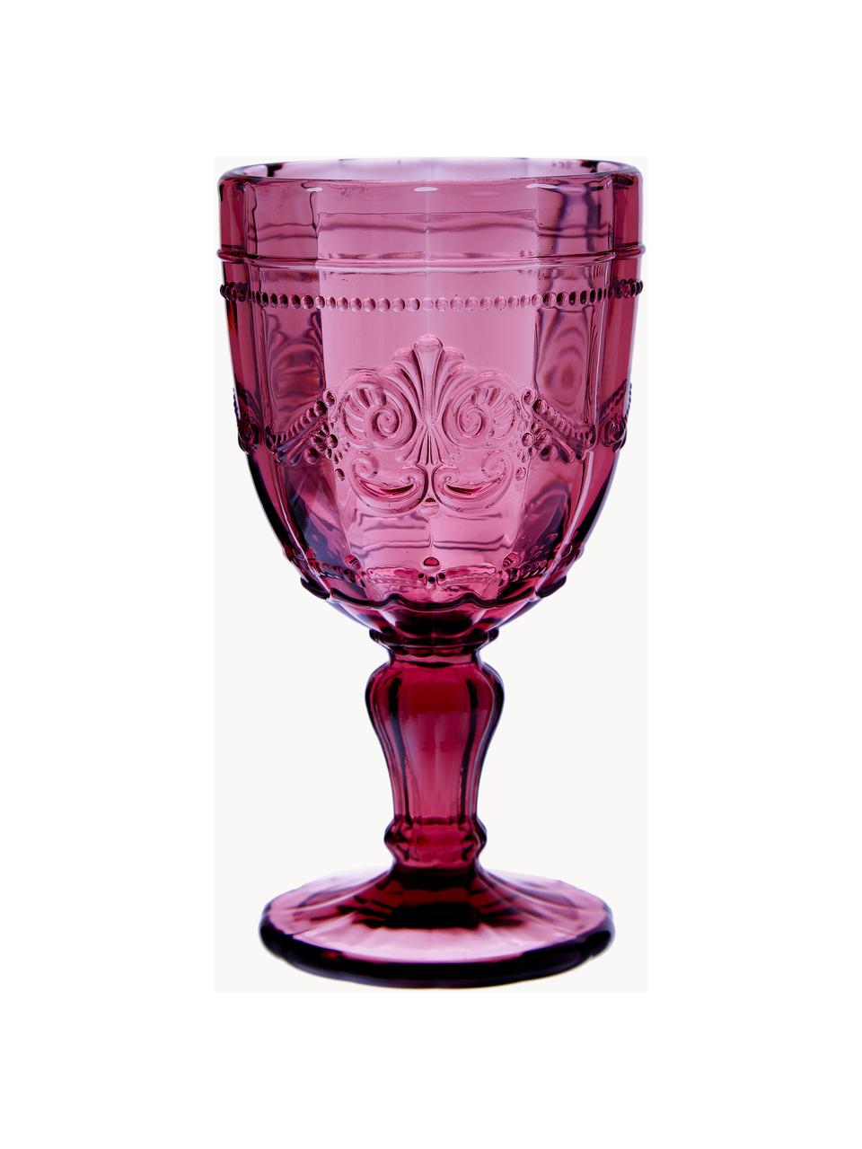 Komplet kieliszków do wina Syrah, 6 elem., Szkło, Wielobarwny, transparentny, Ø 9 x W 15 cm, 230 ml