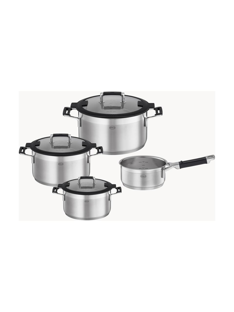 Set 4 pentole in acciaio inox Silence Pro