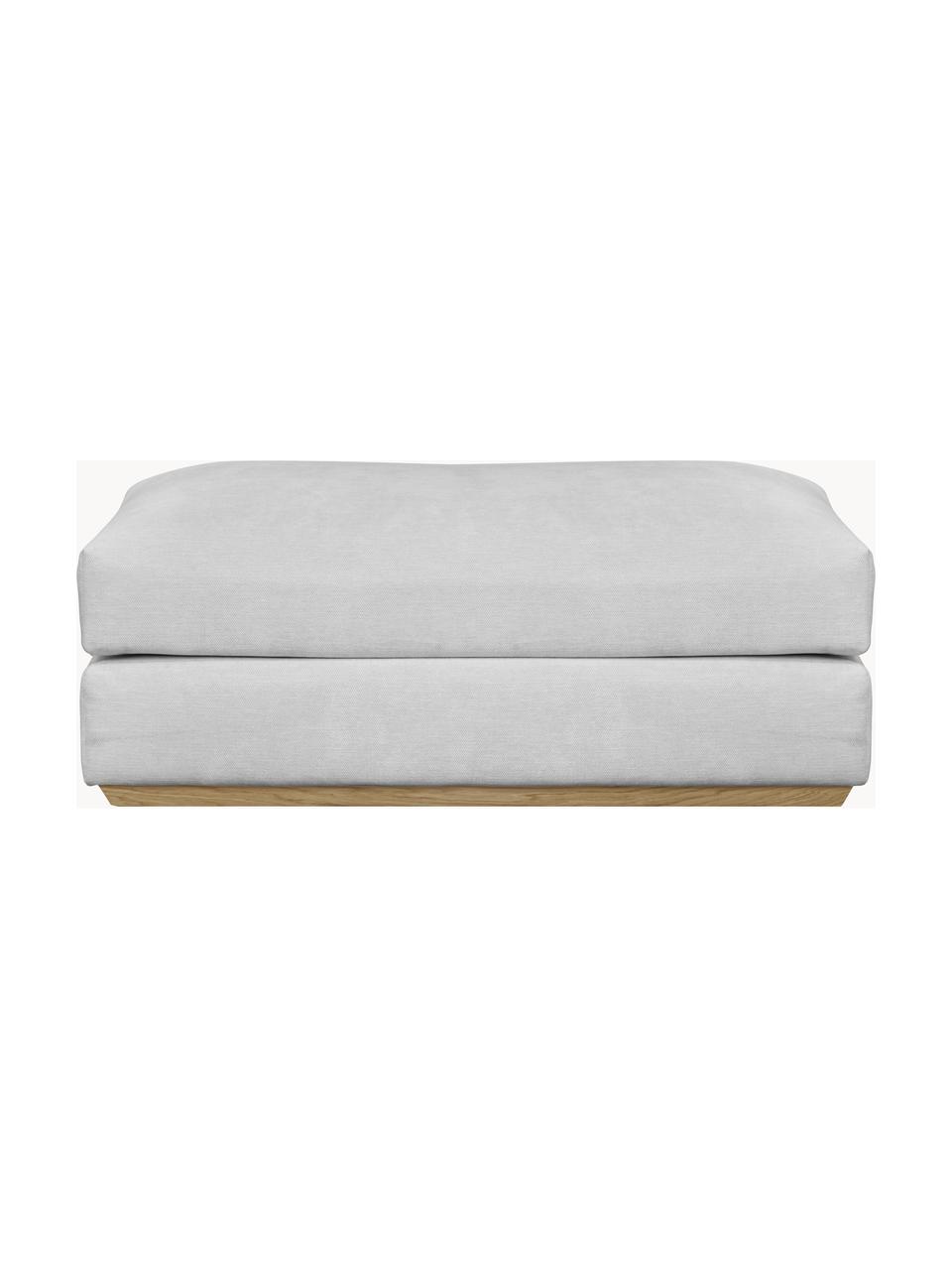 Pouf Vienna, Tissu gris, larg. 114 x prof. 70 cm