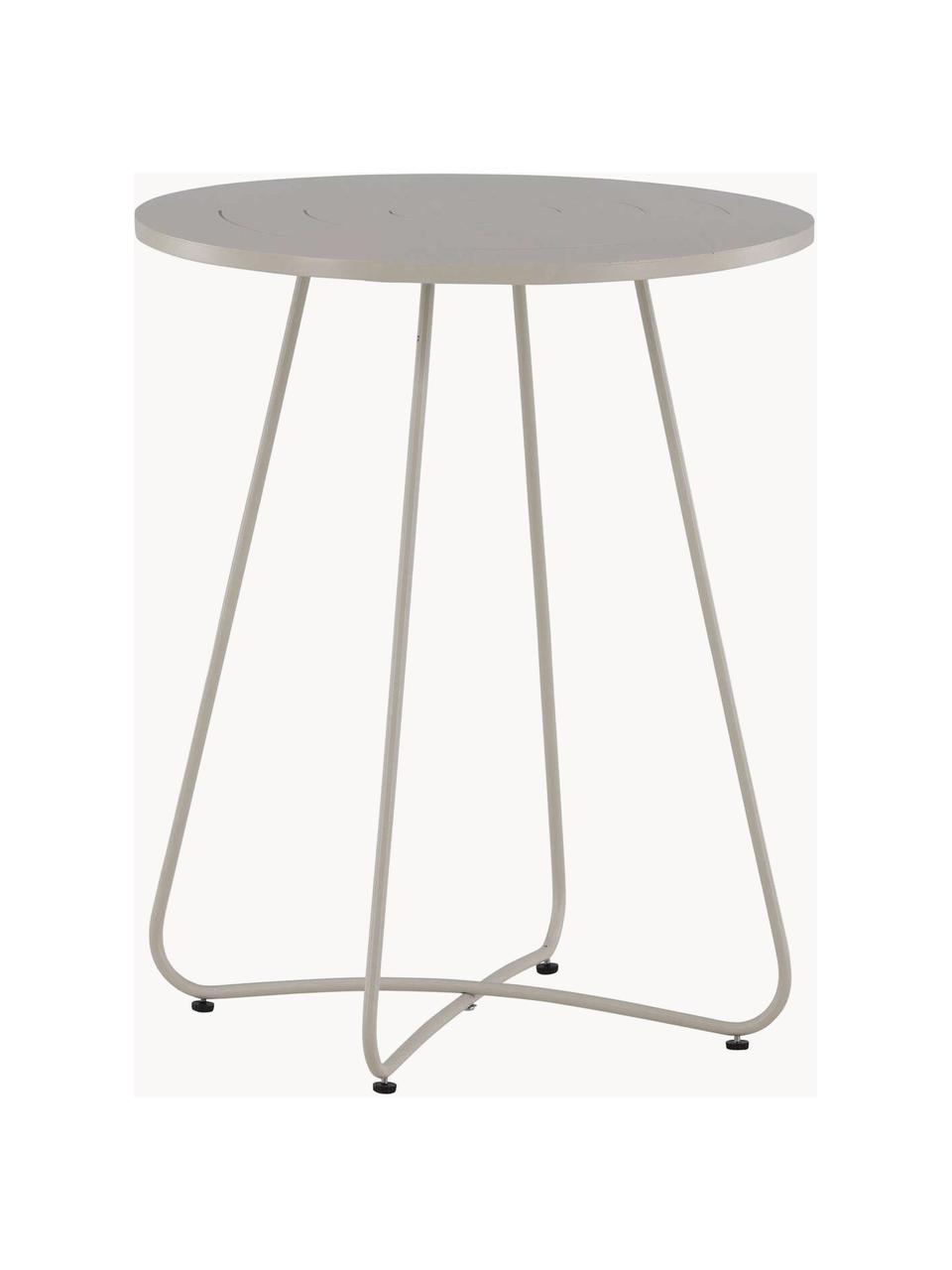 Tavolo da giardino in metallo Bacong, Acciaio riciclato al 99%, rivestito, Beige chiaro, Ø 60 x Alt. 74 cm