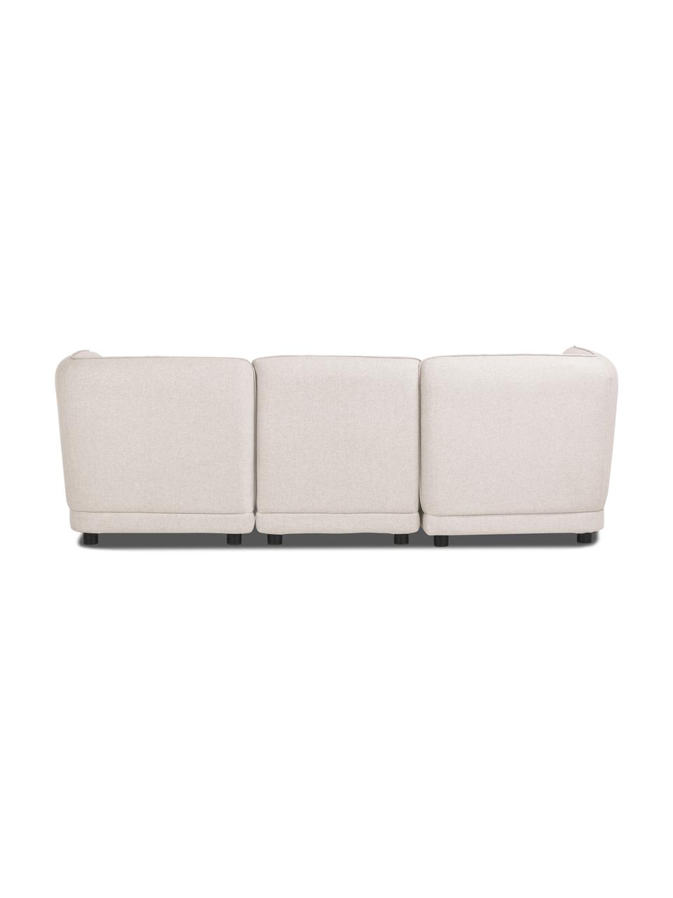 Modulares 3-Sitzer Sofa Ari in Beige, Bezug: 100% Polyester Der hochwe, Gestell: Massivholz, Sperrholz, Webstoff Beige, B 228 x T 77 cm