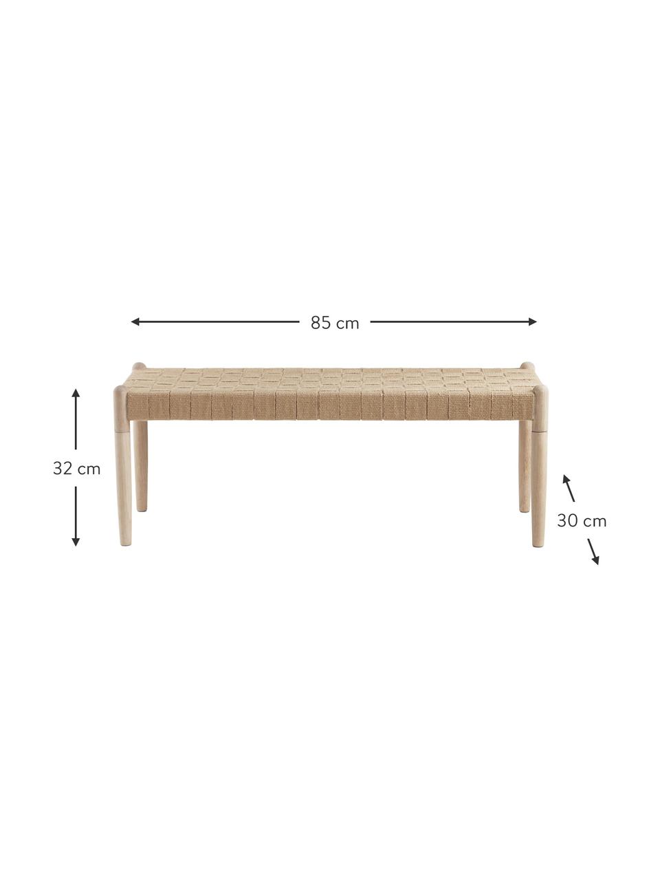 Detská lavica z dreva Köpenhamn, Dubové drevo, Š 85 x V 32 cm
