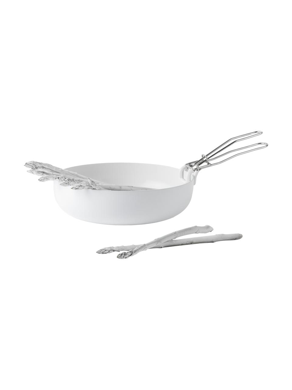 Wok ABCT met antiaanbaklaag, Gecoat aluminium, Wit, Ø 28 x H 8 cm