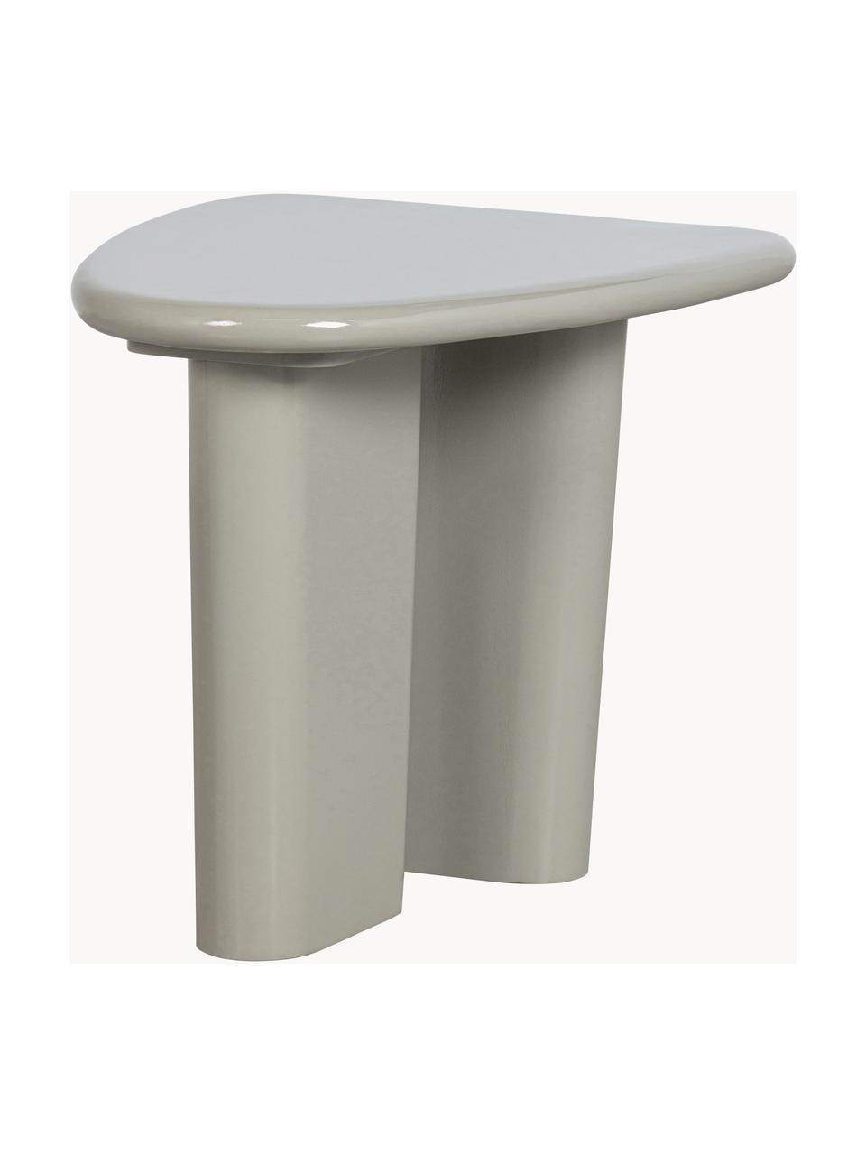 Table d'appoint en manguier Beach, Bois de manguier, Gris clair, larg. 64 x prof. 53 cm