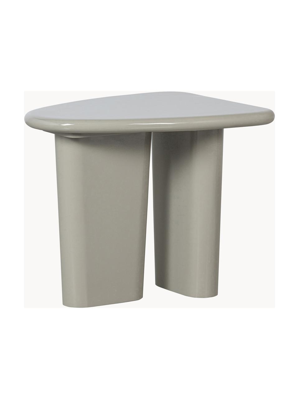 Table d'appoint en manguier Beach, Bois de manguier, Gris clair, larg. 64 x prof. 53 cm