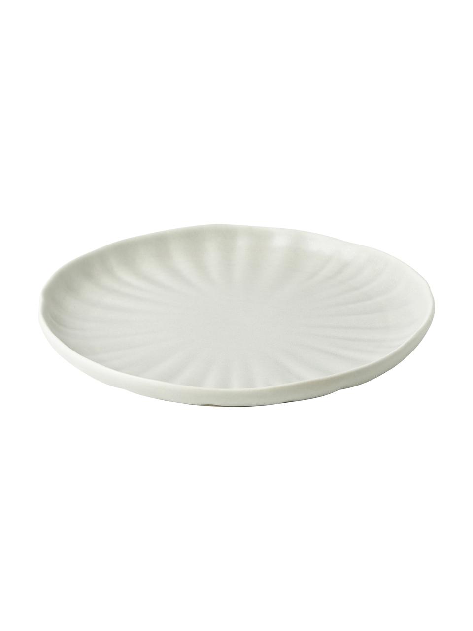 Service de table en porcelaine relief Sali, mat, 4 personnes (12 élém.), Porcelaine, Gris clair, 4 personnes (12 élém.)