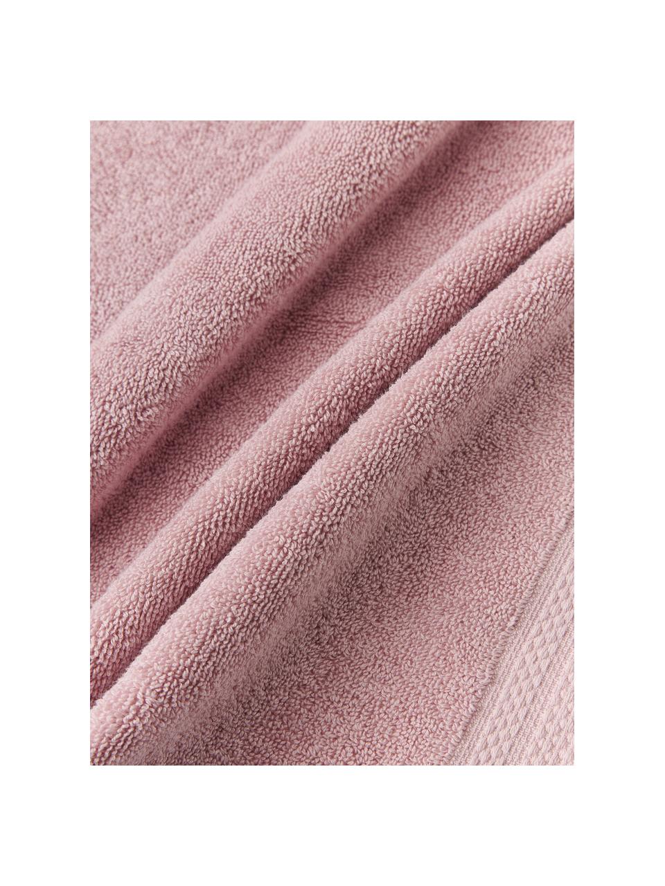 Lot de serviettes de bain coton bio Premium, 3 élém., 100 % coton bio certifié GOTS (par GCL International, GCL-300517)
Qualité supérieure 600 g/m², Vieux rose, Lot de différentes tailles