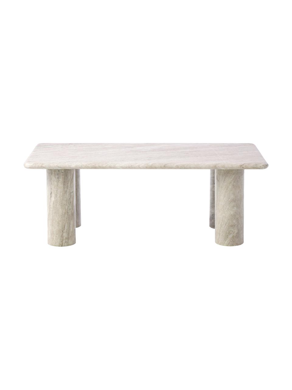 Marmeren salontafel Mabel, rechteckig, Travertijn, B 100 cm x H 35 cm