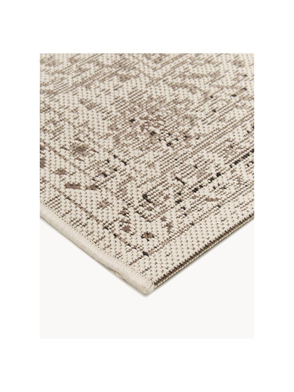 Tapis d'intérieur et d'extérieur Navarino, 100 % polypropylène, Tons beiges, larg. 80 x long. 150 cm (taille XS)