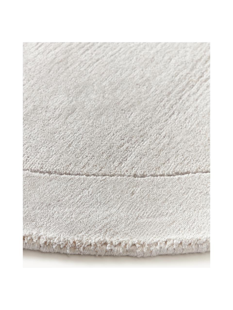 Runder Kurzflor-Teppich Kari, 100 % Polyester, GRS-zertifiziert, Grautöne, Ø 150 cm (Grösse M)