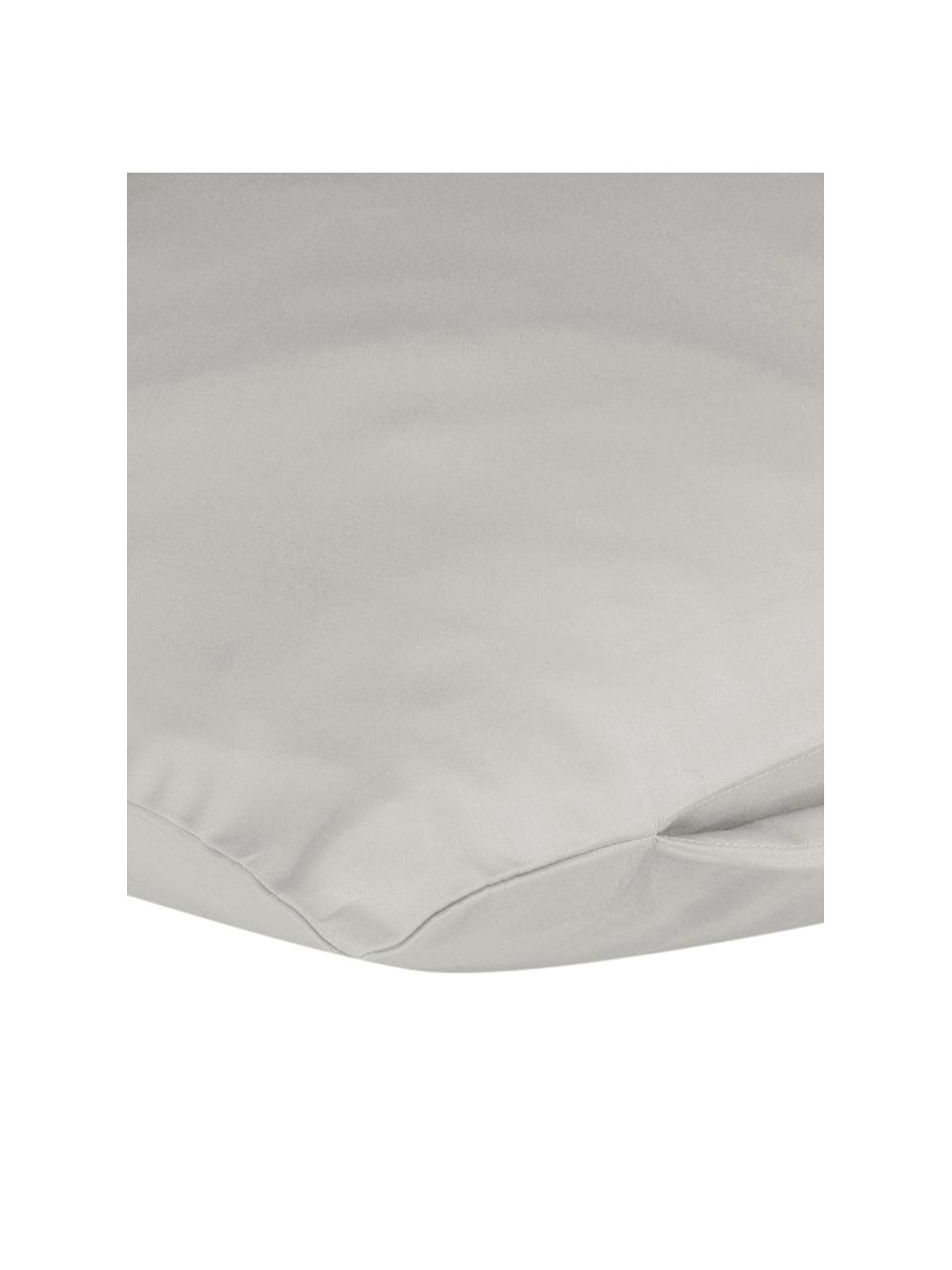 Baumwollsatin-Kissenbezug Comfort in Hellgrau, 65 x 100 cm, Webart: Satin, leicht glänzend Fa, Hellgrau, B 65 x L 100 cm
