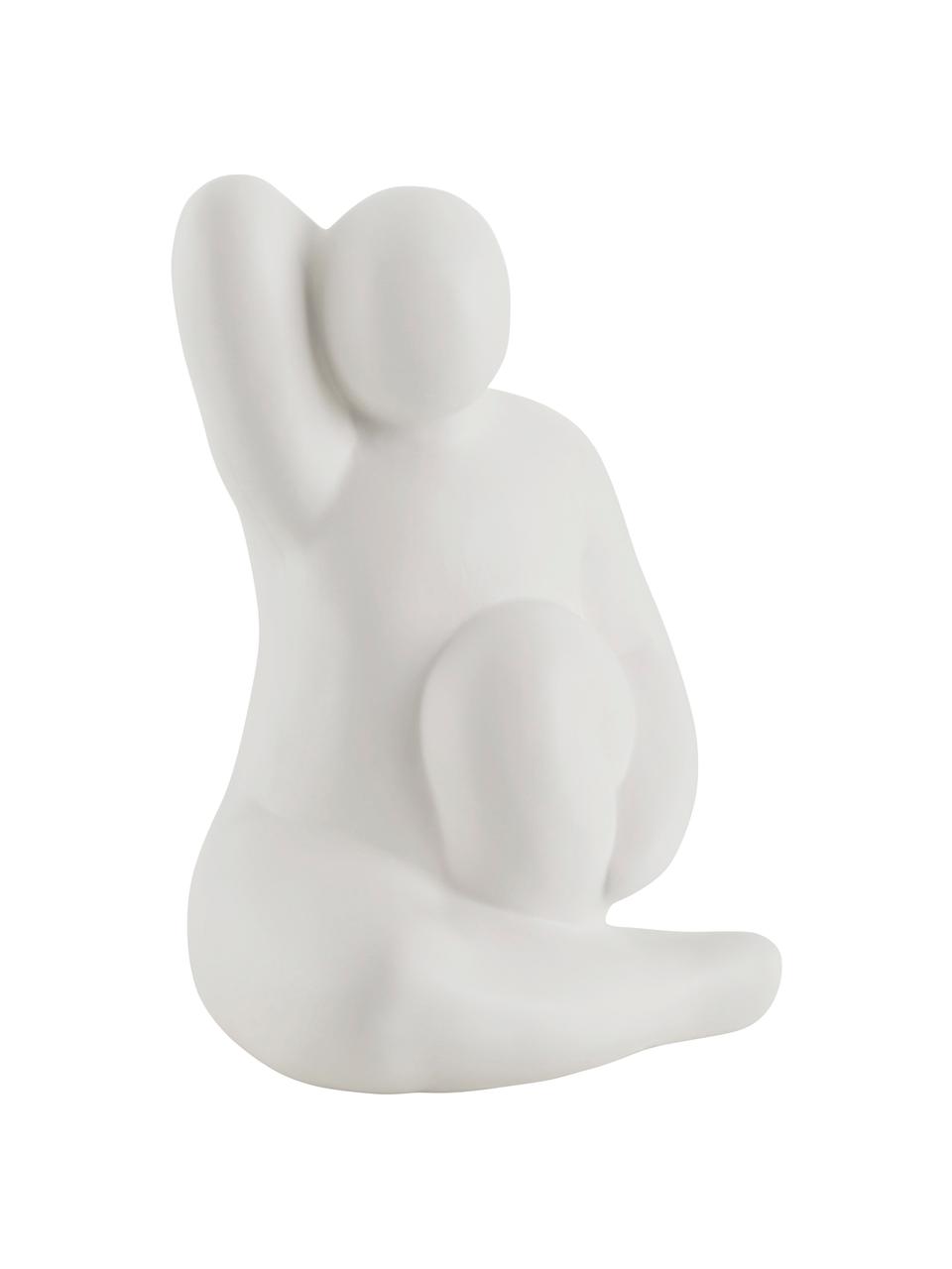 Figura decorativa de cerámica Li, Cerámica, Blanco, An 17 x Al 26 cm