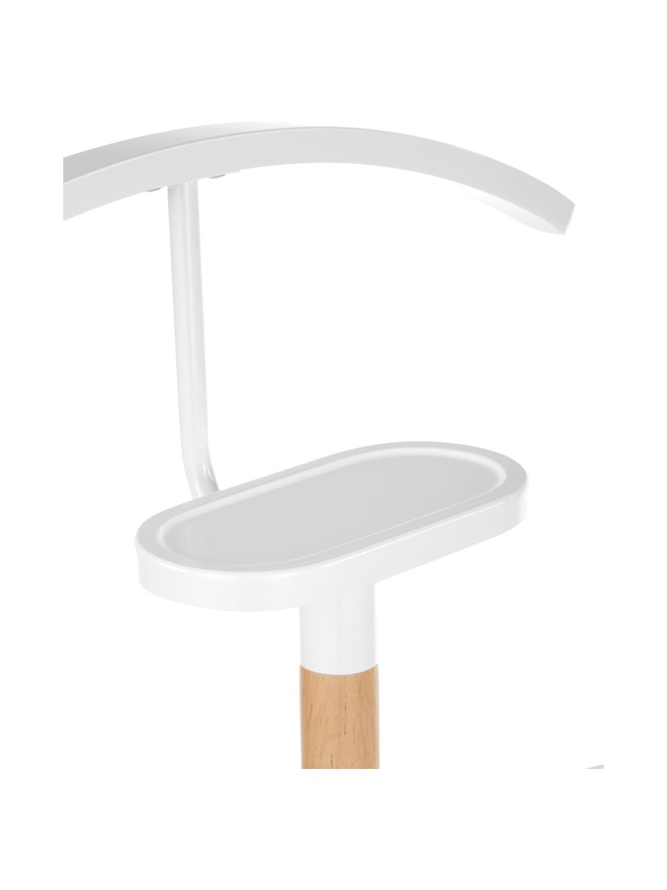 Servo muto Esteban, Acciaio, gomma, Bianco, marrone, Larg. 47 x Alt. 114 cm
