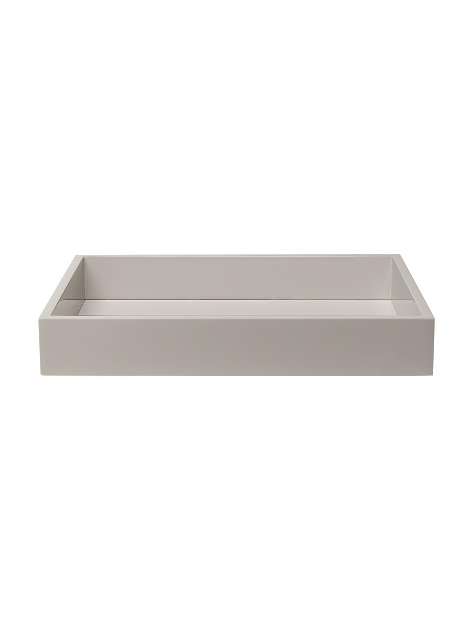 Vysoce lesklý tác Hayley, Světle šedá, Š 24 cm, H 33 cm