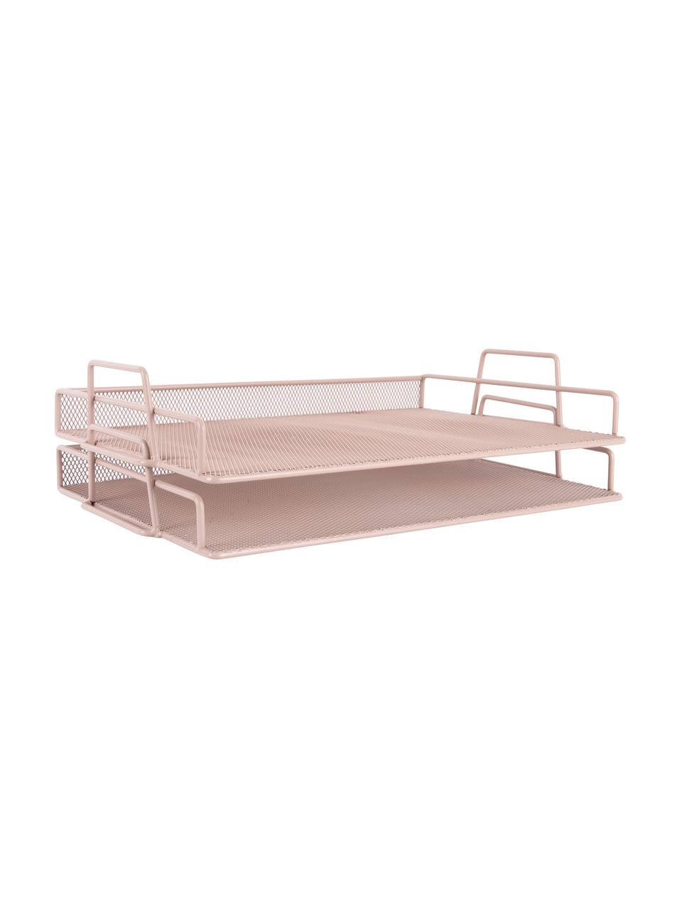 Documentenhouder Essentials in roze, Gecoat metaal, Roze, B 36 x D 25 cm