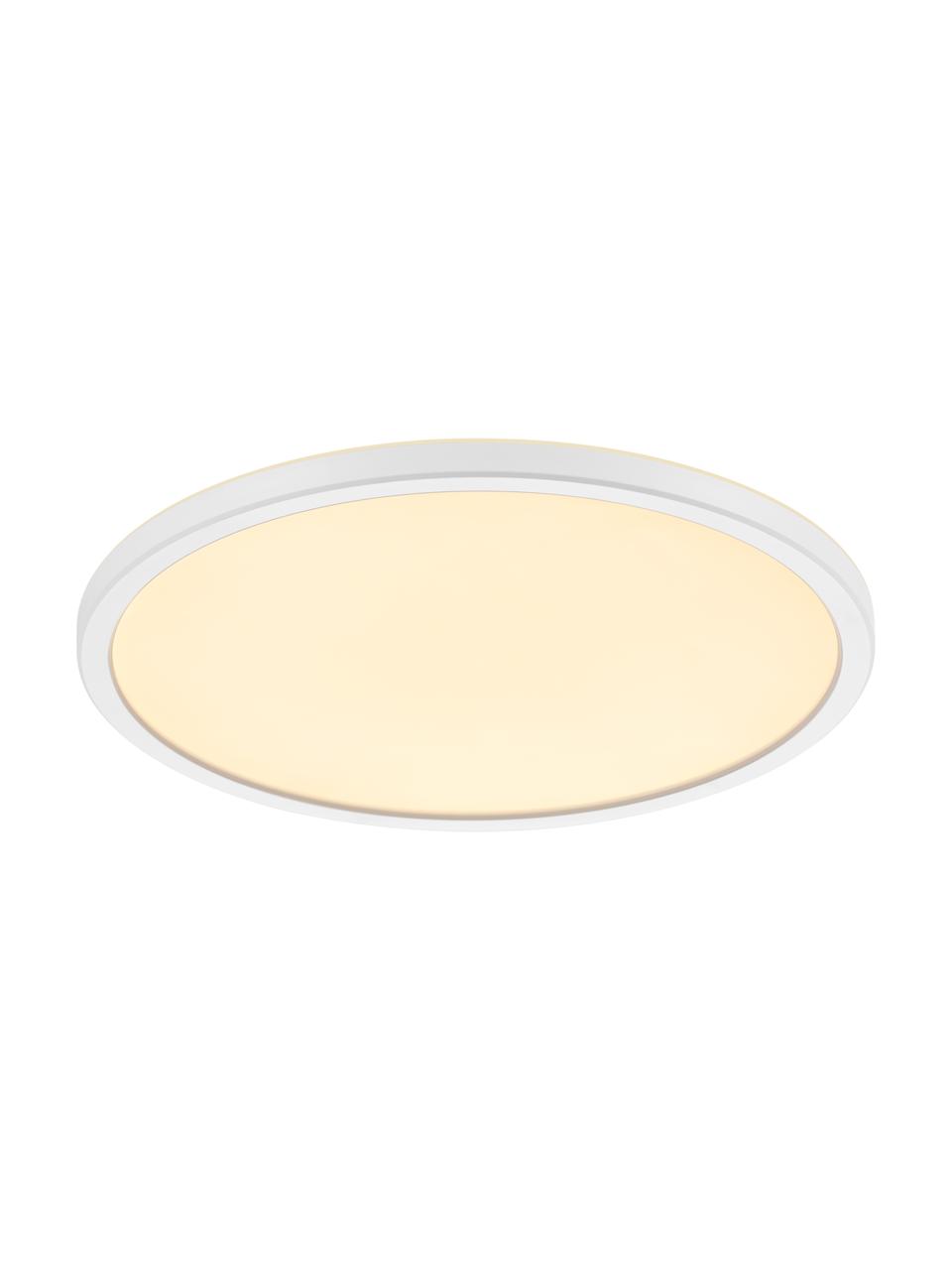 Plafoniera a LED dimmerabile Oja, Paralume: plastica, Disco diffusore: plastica, Bianco, Ø 42 x Alt. 2 cm