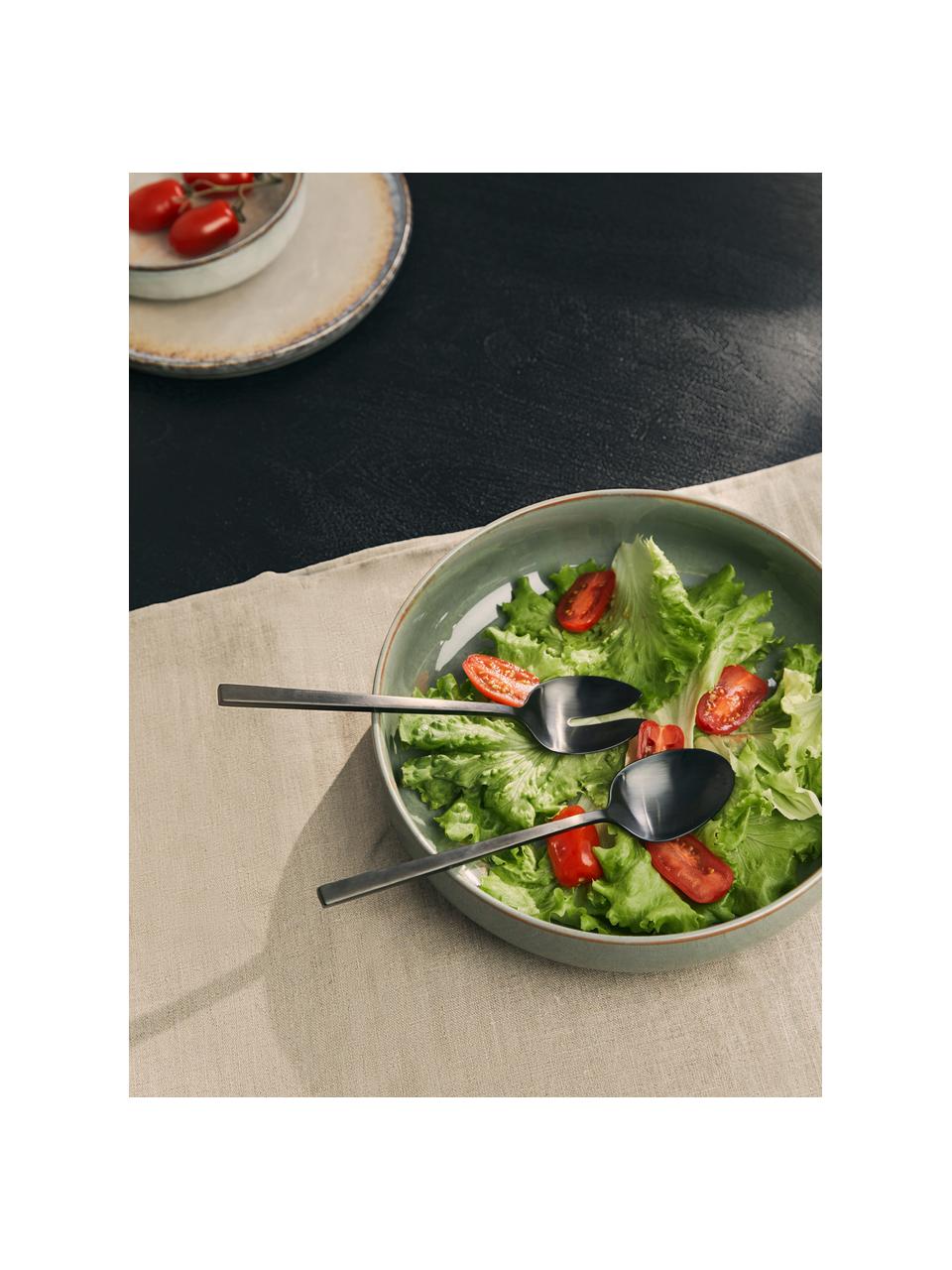 Schwarzes Salatbesteck Shine mit mattem Finish, 2er-Set, Edelstahl 18/10

Das Besteck ist aus Edelstahl gefertigt. Somit ist es langlebig, rostet nicht und ist resistent gegen Bakterien., Schwarz, L 24 cm