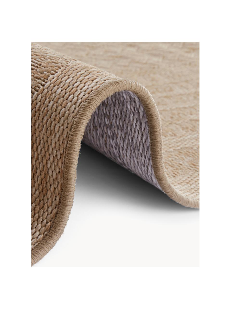 Tapis intérieur-extérieur aspect jute Limonero, 100 % polypropylène, Beige, larg. 80 x long. 150 cm (taille XS)