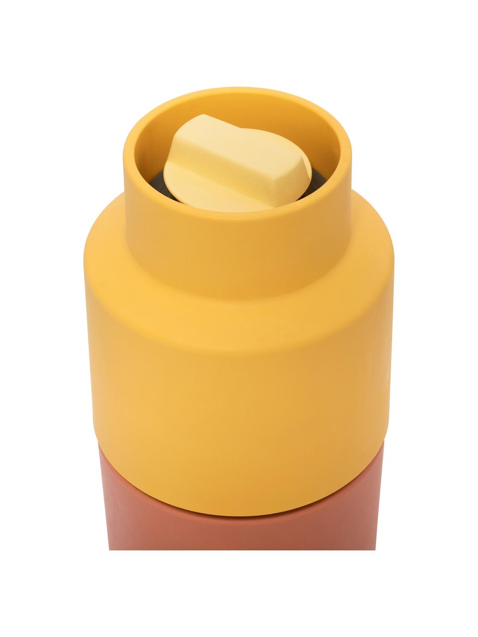 Gewürzmühlen Billund, 2er-Set, Korpus: Biokomposit, Mahlwerk: Keramik, Grüntöne, Apricot, Sonnengelb, Ø 6 x H 12 cm