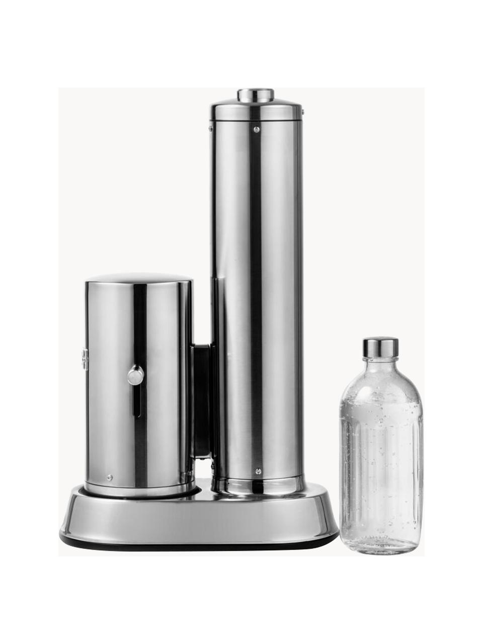 Wassersprudler-Set Carbonator Pro, Flasche: Glas, Silberfarben, glänzend, Set mit verschiedenen Grössen
