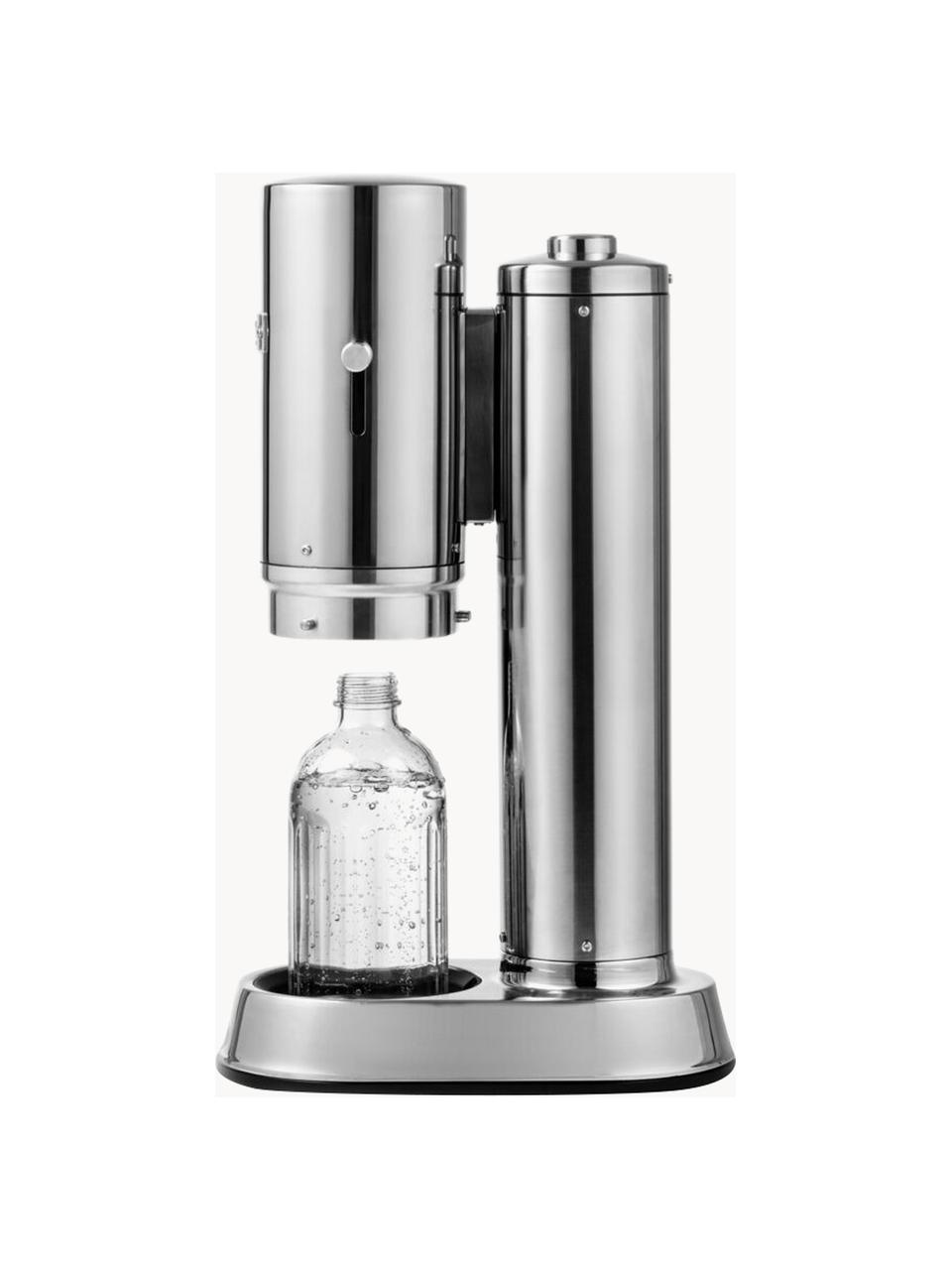 Wassersprudler-Set Carbonator Pro, Flasche: Glas, Silberfarben, glänzend, Set mit verschiedenen Grössen