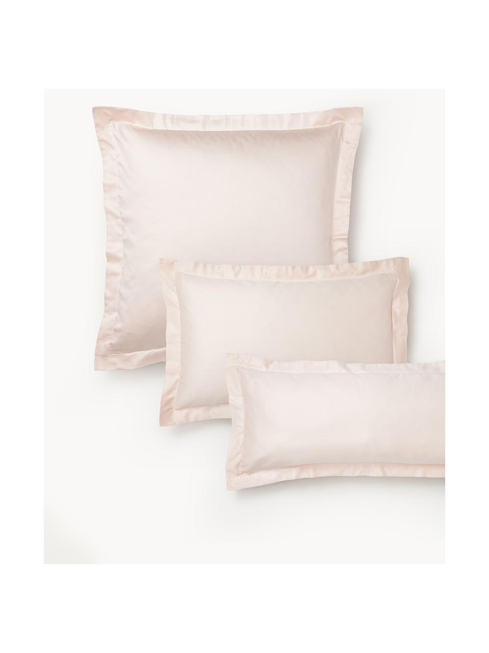 Funda de almohada de satén Premium, Rosa claro, An 45 x L 110 cm