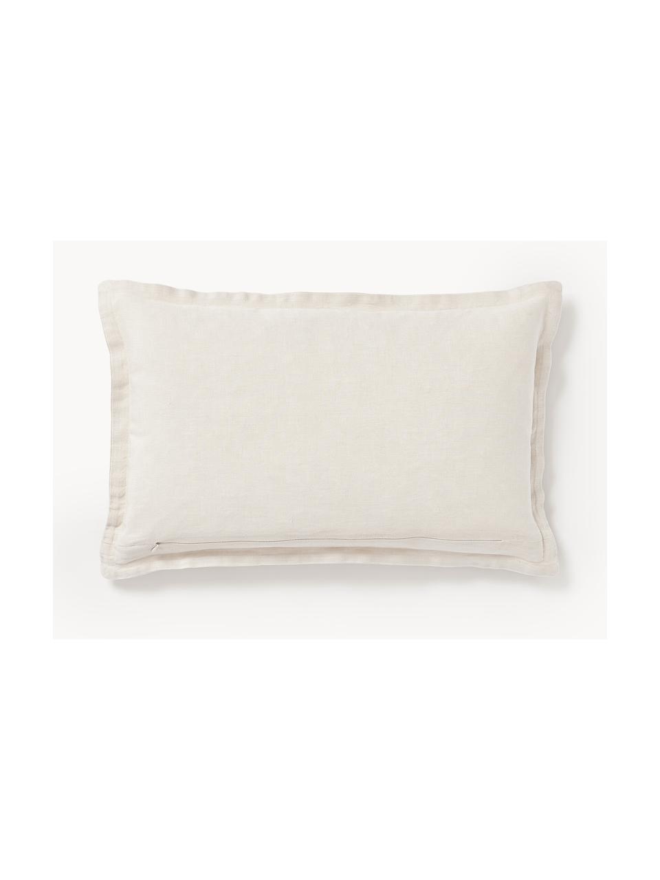 Housse de coussin en lin avec ourlet Jaylin, 100 % pur lin

Le lin est naturellement doté d'un toucher plutôt rugueux et d'un aspect froissé. Sa robustesse le rend résistant à l'abrasion et à l'usure

Le matériau est certifié STANDARD 100 OEKO-TEX®, 6760CIT, CITEVE, Beige clair, larg. 30 x long. 50 cm