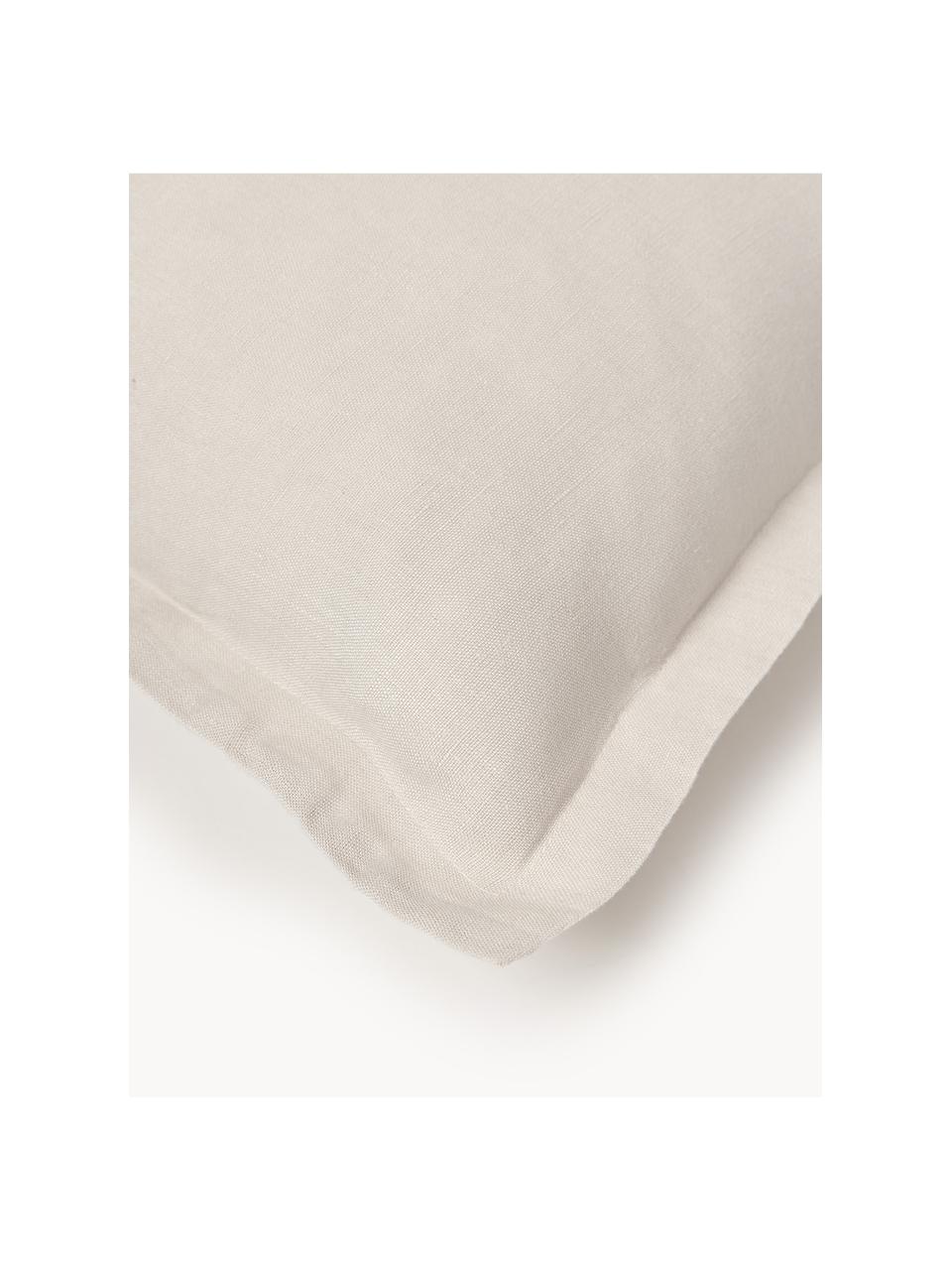 Housse de coussin en lin avec ourlet Jaylin, 100 % pur lin

Le lin est naturellement doté d'un toucher plutôt rugueux et d'un aspect froissé. Sa robustesse le rend résistant à l'abrasion et à l'usure

Le matériau est certifié STANDARD 100 OEKO-TEX®, 6760CIT, CITEVE, Beige clair, larg. 30 x long. 50 cm