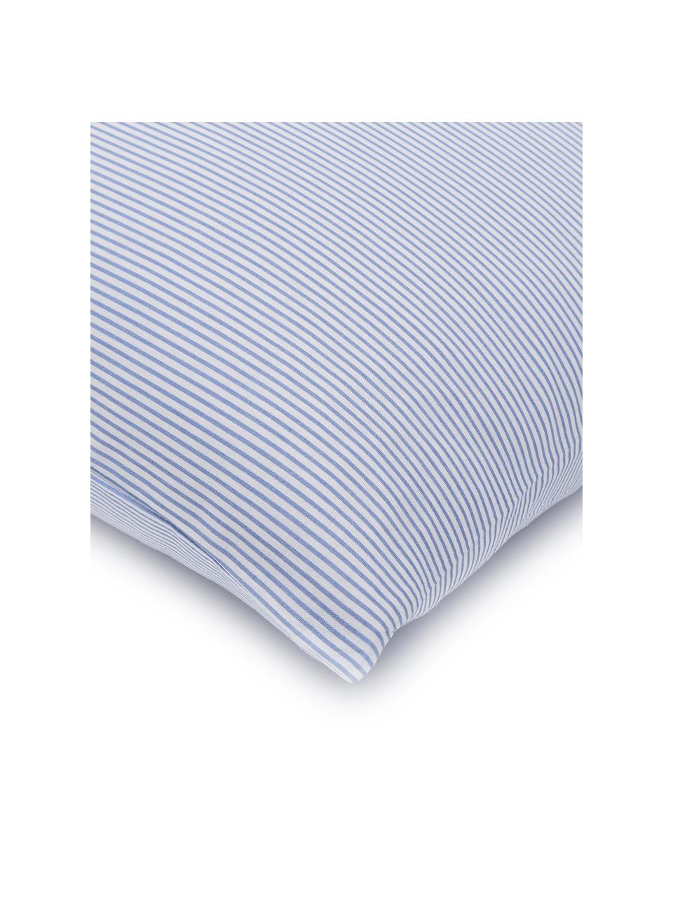 Set lenzuola in cotone Polsino, Cotone
La parure copripiumino in cotone è piacevolmente morbida sulla pelle, assorbe bene l'umidità ed è adatta per chi soffre di allergie., Bianco, blu, blu scuro, 260 x 295 cm + 2 federe 50 x 80 cm x lenzuola 180 x 200 cm