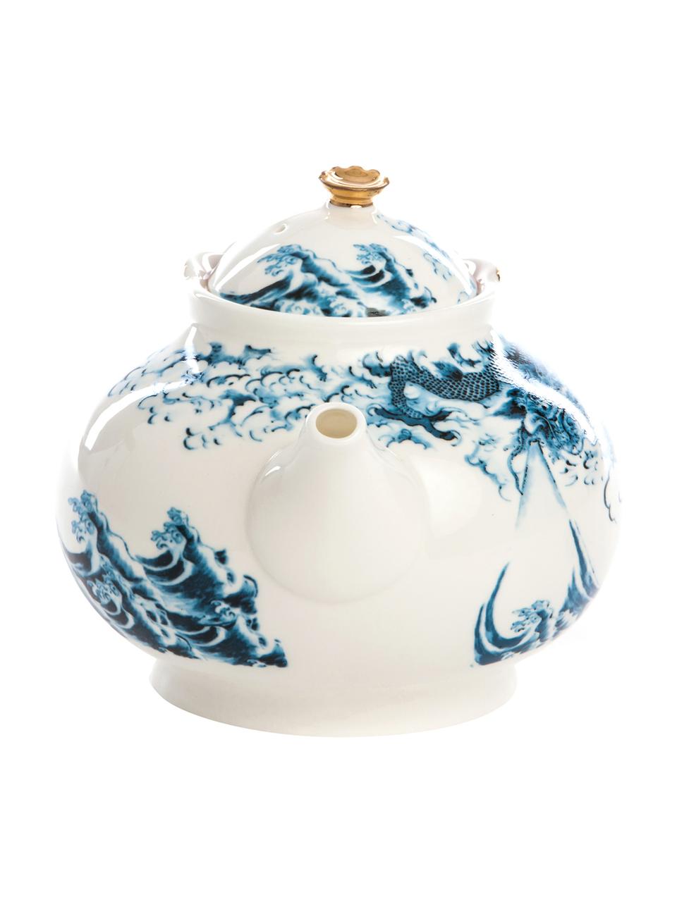 Ręcznie wykonany czajnik Hybrid, 800 ml, Porcelana chińska, Wielobarwny, Ø 15 x 13 cm