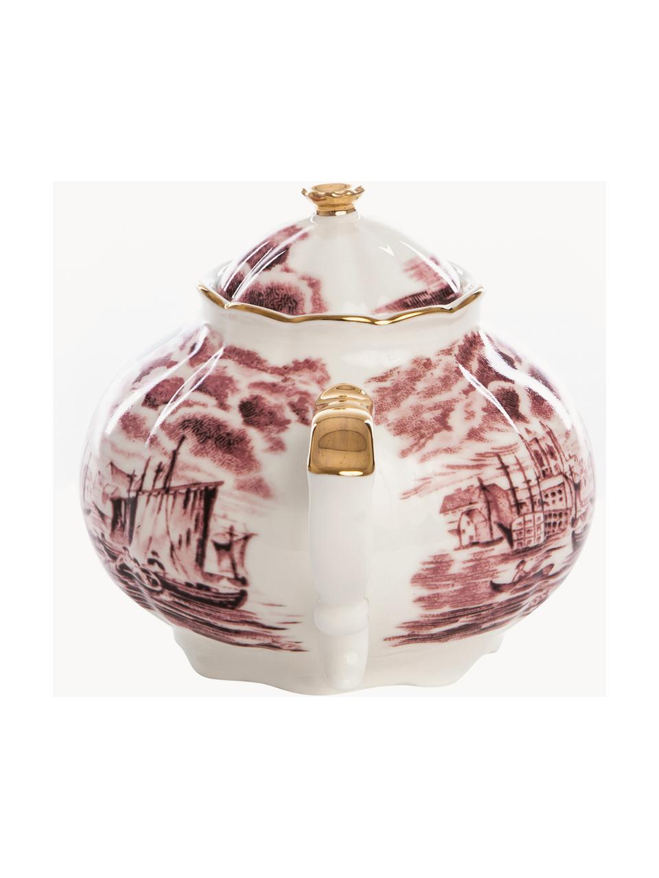 Tetera artesanal Hybrid, 800 ml, Porcelana Bone China, Multicolor, 800 ml